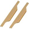 DSWZLQDXB Set da 2 Tiretti per Cassetti Lega di alluminio Maniglia dell'armadio Nascosta Maniglie per Mobili Bordi con puntine da disegno Pomello per armadio Manopole a Corrimano (350mm)
