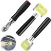 DONGFENGLION Rullo di pressione 3 rotoli di gomma da 3 mm/30 mm/50 mm, ruote professionali senza tracce, rullo per carta da parati, rullo di pressione manuale in silicone, per pattumiera e nastri adesivi
