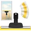 Peelanmall Inserto per finestra Kärcher SC1/SC2/SC3/SC4/SC5/SC7/CTK10/20, accessorio di ricambio con panno in microfibra, pulizia senza strisce di vetro, finestre e specchi