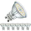 EACLL Lampadine LED GU10 bianco neutro, 7 W equivalenti alogene 100 W, confezione da 6, 4000 K, 730 lumen, illuminazione senza sfarfallio, fascio ampio 120 gradi, non dimmerabile AC 230 V, lampada a