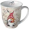Home of Christmas Tazza tazza da caffè tazza da tè tazza mug 0,4 l Fine Bone China tazza in porcellana Natale Avvento (Gnomo)