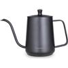 Easyworkz Gage Versare Sopra Bollitore In Acciaio Inox A Collo D'oca Lungo Stretta Goccia Beccuccio Caffè Teiera (900ml, Nero)