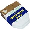 MONTERAL 6 Pezzi Sacchetti in Microfibra per Vorwerk Folletto VK130 VK131 - MONTERAL