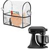 kwmobile Custodia Protettiva per KitchenAid 4,3-4,8 litri - Copertura Antipolvere TPU Robot da Cucina - Cover 2 in 1 con 3x Tasche Porta Utensili da Cucina - Trasparente