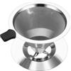 Xingwenhao 1 PzFiltro Caffe Americano, Filtro per Caffè in Acciaio Inox, Filtro Caffettiera Senza Carta 600 Maglie, Filtri da Caffè Riutilizzabile pour Macchina da Caffe Manuale 1-2 Tazze