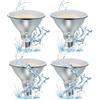 EACLL IP65 Lampadine LED E27 PAR38 18W Equivalente 120W, Pacco da 4, 1700lm 3000K Bianco Caldo, Faretti AC 230V senza Sfarfallio, Angolo a Fascio 60° Spot, Non Dimmerabile Lampade Riflettore