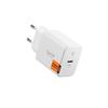 Spigen ArcStation Essential Caricatore USB-C 20W, Caricatore Rapido GaN PD 3.0 per iPhone 17/16/15, Samsung Galaxy S26/A57, Google Pixel, Caricatore Compatto a Porta Singola - Bianco
