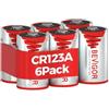 BEVIGOR Batterie CR123A al Litio 6 Pezzi, 1500mAh 3V Li-Ion, Batterie Li-Ion non Ricaricabili ad Alte Prestazioni, per Sicurezza Domestica e Sistemi di Sicurezza Wireless