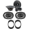 IPNOSIS Kit 6 Casse FOCAL ASE 165 + AXTON AE369 per Jeep Renegade con 2 Supporti Anteriori