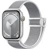 Easuny Solo Loop Cinturino Compatibile con Cinturini Apple Watch 45mm 44mm 42mm 49mm, Nylon Band Sport Elastico Cinturini per Apple Watch SE/iWatch Series 9 8 7 6 5 4 3 2 1 Ultra 2/Ultra, Grigio