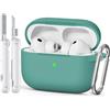 Joremx Custodia in Silicone Unica per AirPods Pro 3 (Verde Pino)