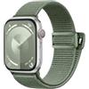 Easuny Loop Cinturino Compatibile con Cinturini Apple Watch 40mm 38mm 41mm, Morbida Nylon Band Sport Elastico Cinturini per Apple Watch SE/iWatch Series 9 8 7 6 5 4 3 2 1 per Donne Uomini, Verde Pino