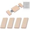 Yaxiny Chiavetta USB C da 32 GB, chiavetta USB 3.0 ad alta velocità, tipo C, doppia OTG, in legno d'acero, per TV, auto, smartphone, PC, laptop