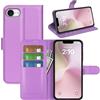 Fertuo Cover per iPhone 17e, Custodia Portafoglio Cover a Libro in Pelle Flip Case Sottile con Silicone Bumper, Fibbia Magnetica, Porta Carte e Kickstand, Viola