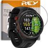 REY Pack 3X Pellicola salvaschermo per Garmin Approach S70 47mm, Vetro temperato, di qualità Premium