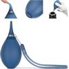 Kiorafoto Soffiatore ad aria, pulitore per obiettivi con getto d'aria in silicone morbido e cordino, pulitore antipolvere per obiettivi, sensori, schermi LCD e filtri - Blu