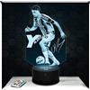 Lampephoto fr Lampada 3D Kenan Yildiz Calciatore Juv Internazionale Turco Luce