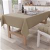 PETTI Artigiani Italiani - Tovaglia da Tavola, Tovaglia Cucina in Cotone Tinta Unita, Tortora X15 Posti (140x300 cm)