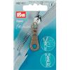Prym 482411 Fashion Zipper Pullers Eyelet, Metal, Antique Brass, 9.3 x 5.7 x 0.7 cm