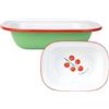 Talking Tables Bon Appetit - Teglia da forno smaltata fatta a mano, 20 cm, colore: verde pomodoro, per casseruole, torte, arrosti, facile da pulire, lavabile in lavastoviglie, infrangibile, resistente