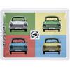 Nostalgic-Art Targhe Vintage, TRABANT - Pop Art - Souvenir & Idea Regalo, in Metallo, Design Retro per Decorazione, 15 x 20 cm