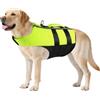 Namsan Giubbotto di Salvataggio per Cani Regolabile Salvagente Cane con Striscia Riflettente Verde - L