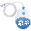 Generic Pet Sprinkler - Dispenser interattivo per giochi d'acqua per cani | Fontana a pedale facile da collegare, giocattolo di idratazione per cortile esterno, gioco d'acqua di raffreddamento, fornitura di