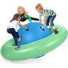 GYMAX Grande Gioco Gonfiabile da Arrampicata, Pallone Gonfiabile con 6 Maniglie, Adatto a 3 Bambini, Capacità di Carico 113 kg, Divertente Gioco da Esterno, Regalo per Bambini 5 Anni+ (Blu+Verde)