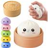 AVZYARDY Dumpling Misterioso Gigante 2026 - Palline Antistress Morbide da Strizzare con Scatola Vaporiera, Giocattolo Fidget Adorabile per Adulti e Operai, Bubble Blower e Squeez-y Gigantes