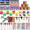 Herefun Gadget Compleanno Bambini, 60 Feste di Compleanno per Bambini Braccialetti Slap, Arcobaleno Molla, Aliante in Schiuma, Mini Magico Cubo Ragazze e Ragazzi Forniture per Decorazioni per Feste