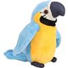 Suyamir Pappagallo Parlante per Bambini Parla Parlando Record,peluche parlante.Giocattolo Peluche che Riproduce la Voce Ripete Quello Che Dici. Regalo per Bambini e Neonati (BLU)
