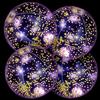 LQTSLFM Palla Gonfiabile Spiaggia Glitter, 4 Pezzi LED Palloni Gonfiabili, Palla Piscina con Paillettes Dorate, LED Pallone da Gonfiabile Glitter, per Feste in Spiaggia e in Piscina