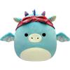 Squishmallows SQCR04125 - Peluche ufficiale Kelly Toys Tatiana il drago, 19 cm
