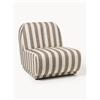Westwing Collection Poltrona lounge in bouclé a righe Emie