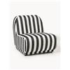 Westwing Collection Poltrona lounge in bouclé a righe Emie