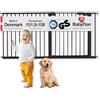 BabyDan Premier, Cancelletto per scale extra largo a pressione, 151. 8-158 cm, Cancelletto per bambini, Metallo, Nero, Made in Denmark - (Cancelletto per animali/cane)