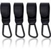 deegbbyi 4 Pezzi Ganci per Passeggino, Accessori per Passeggino, Ganci Carrozzina Porta Borse con Moschettone Clip Carrozzina, per Borsa Fasciatoio Borse, Bag Sospese, Borraccia