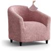 PAULATO BY GA.I.CO. PAULATO - Copripoltrona Cabriolet in Microfibra, Tessuto Bielastico Antigraffio Lavabile in Lavatrice, Tecnologia Brevettata WavyTech e Certificazione OEKO-TEX, Rosa - Made in Italy