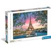 CLEMENTONI Puzzle 3000 Pezzi Hqc Tour Eiffel The Iron Lady Sfondo Rosa