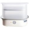 Tommee Tippee Sterilizzatore per biberon elettrico avanzato a vapore, ciclo di sterilizzazione di 5 minuti, bianco