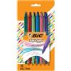 BIC Penna a sfera retrattile Soft Feel con punta media da 1,0 mm e impugnatura comoda, 18 pezzi, colori assortiti