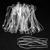 Bruislard 50 elastici trasparenti in gomma TPU trasparente, 200 x 5 mm (perimetro x larghezza), elastici trasparenti per casa e ufficio