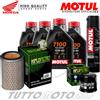 MOTUL / HIFLO KIT TAGLIANDO HONDA CBF 600 N 2004 2005 2006 2007 OLIO MOTUL 7100 FILTRI GRASSO