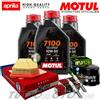 MOTUL - HIFLO - MEIWA - CHAMPION Tagliando APRILIA RS 660 2020-2025 / Kit Olio Motul 7100 10W50 Filtri Candele