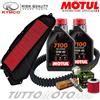 Motul - HIFLO - NGK - Mitsuboshi Tagliando KYMCO XCiting 400 I-S E4 2017 2018 2019 Kit Olio Motul 7100 Revisione