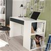 Dmora Scrivania Boise 50x101x73h cm Bianco un Cassetto Modulabile, 2 Ripiani
