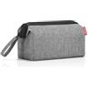 reisenthel travelcosmetic florist indigo - borsa per cosmetici da viaggio forte, robusta e pratica, cinghia a mano, materiale idrorepellente, Couleur:twist silver