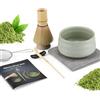 Admygo Set 7 Pezzi Matcha, Frusta Matcha, Set da tè Macha con Cucchiaio, Porta Frusta, Matcha Whisk, Paletta, Colino, Accessori Matcha Cerimonia del tè Tradizionale Giapponese Miglior Regalo, Verde rete