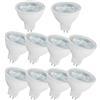 OUGEER MR16 Lampadina LED GU5.3, 6W equivalente a 60W, Bianco Fredda 6000K, 600LM, Non Dimmerabile, Luce Angolo a Fascio di 40 Gradi,GU5.3 6W LED Lampadina Confezione da 10