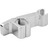 Aohyue Supporto doccia per asta doccia 24 - 34 mm, supporto doccia regolabile senza foratura, universale per doccetta, supporto girevole per soffione doccia di ricambio